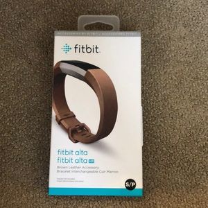 Fitbit Alta band- brown leather NWT